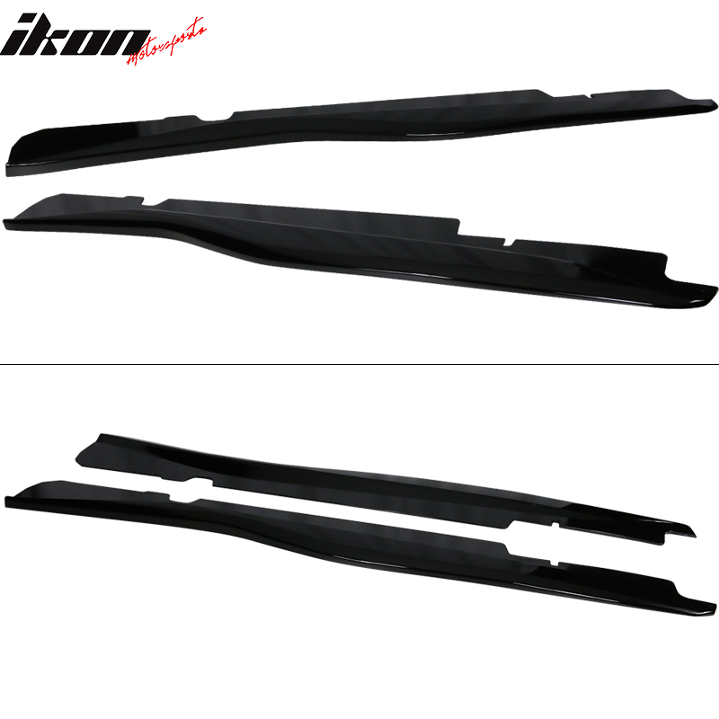 2014-2019 Chevy Corvette C7 Z06 Style Side Skirts ABS Gloss Black