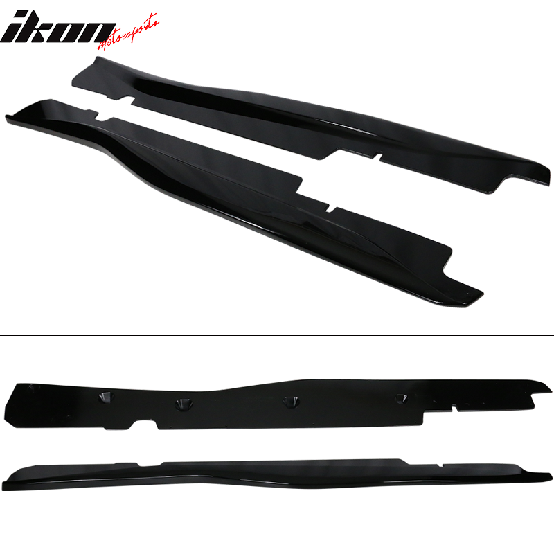 2014-2019 Chevy Corvette C7 Z06 Style Side Skirts ABS Gloss Black