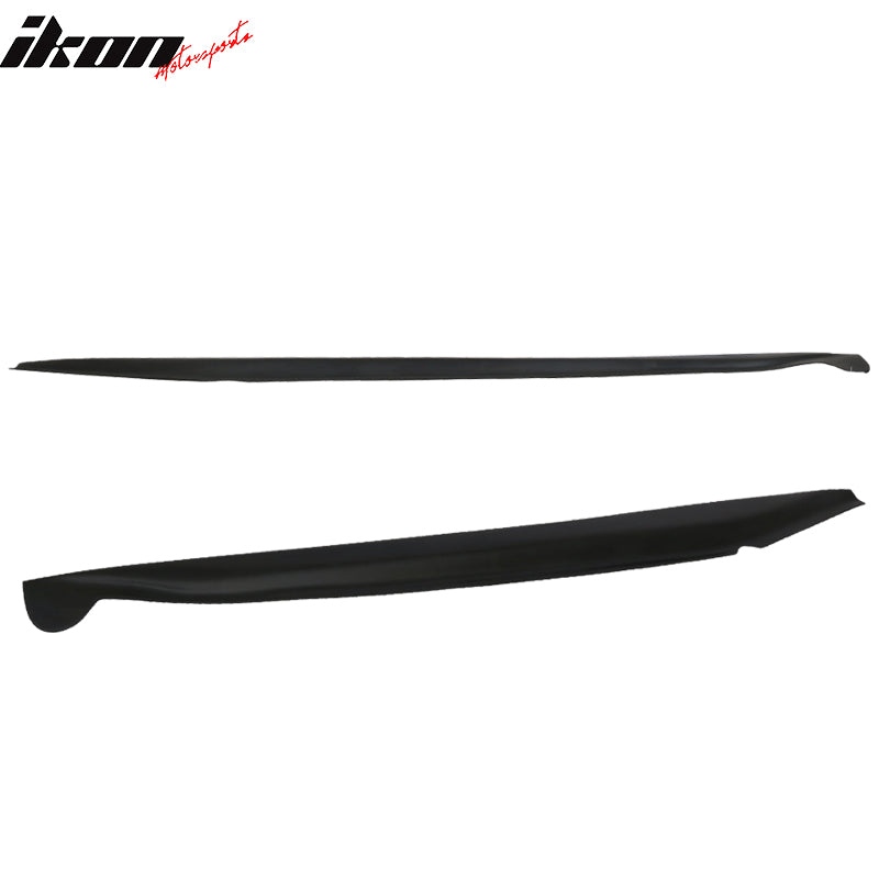 2014-2019 Chevy Corvette C7 Stingray Unpainted Black Side Skirts PU