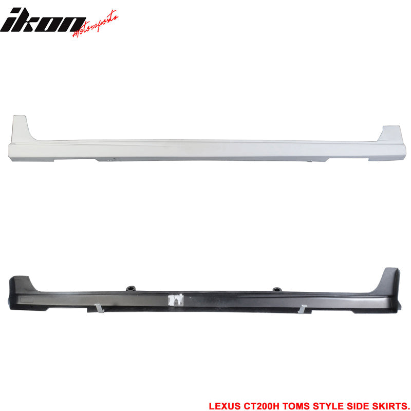 2011-2013 Lexus CT200H TM Type Unpainted Side Skirts Rocker Pannel PP