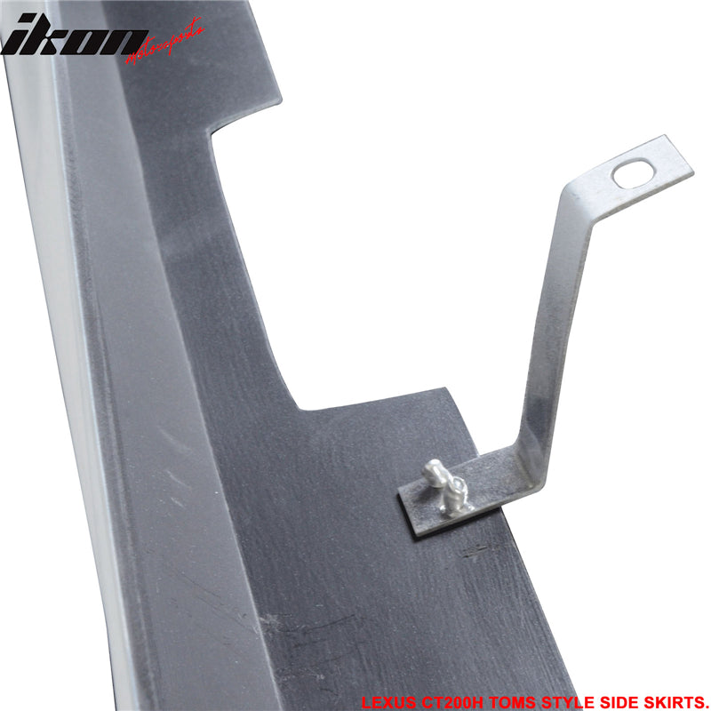 2011-2013 Lexus CT200H TM Type Unpainted Side Skirts Rocker Pannel PP