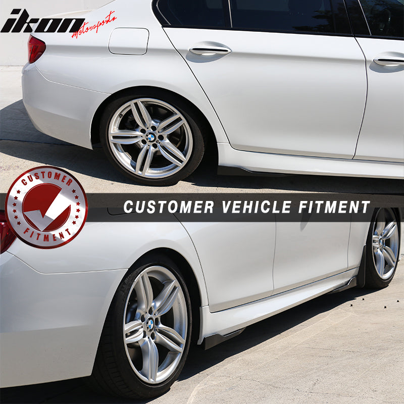 Universal V4 Side Skirts Winglet Wind Blades Rocker Splitter PU 2PC