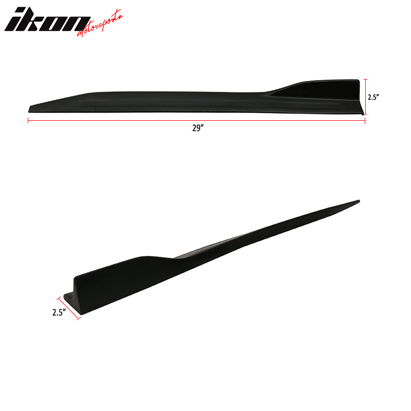 Universal V5 Side Skirts Winglet Wind Blades Rocker Splitter PU 2PC