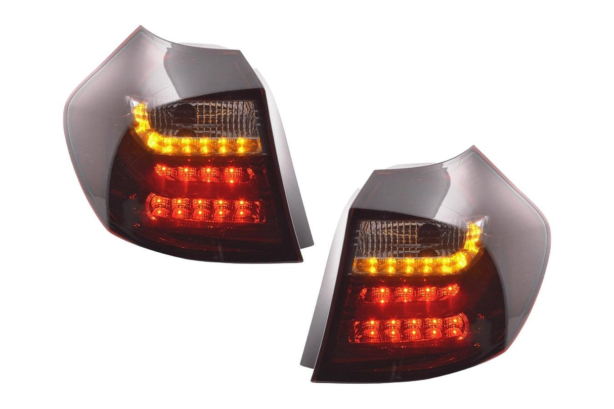 BMW 1 Series E87/E81 - 3/5-Door Red/Smoked LED Taillights (2004-2007) - K2 Industries