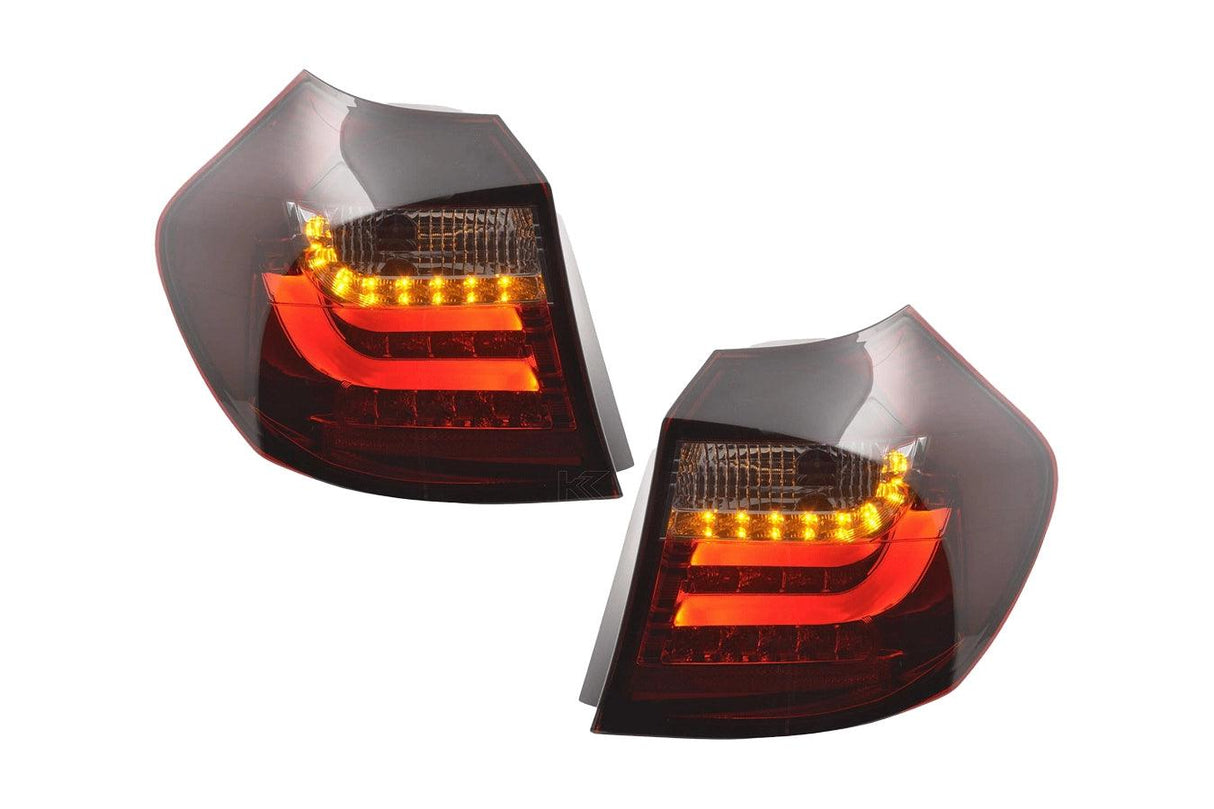 BMW 1 Series E87/E81 -3/5-Door Red/Smoked LED Taillights (2007-2011) - K2 Industries