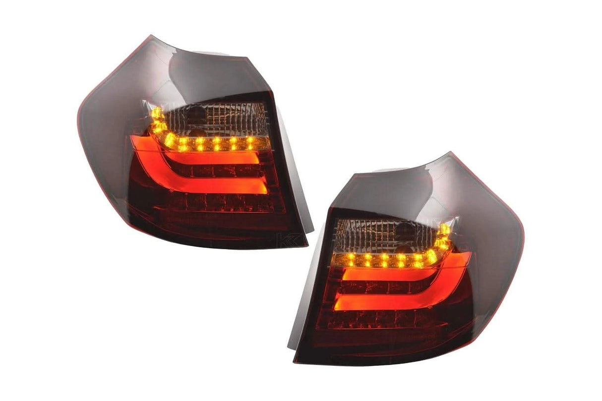 BMW 1 Series E87/E81 -3/5-Door Red/Smoked LED Taillights (2007-2011) - K2 Industries
