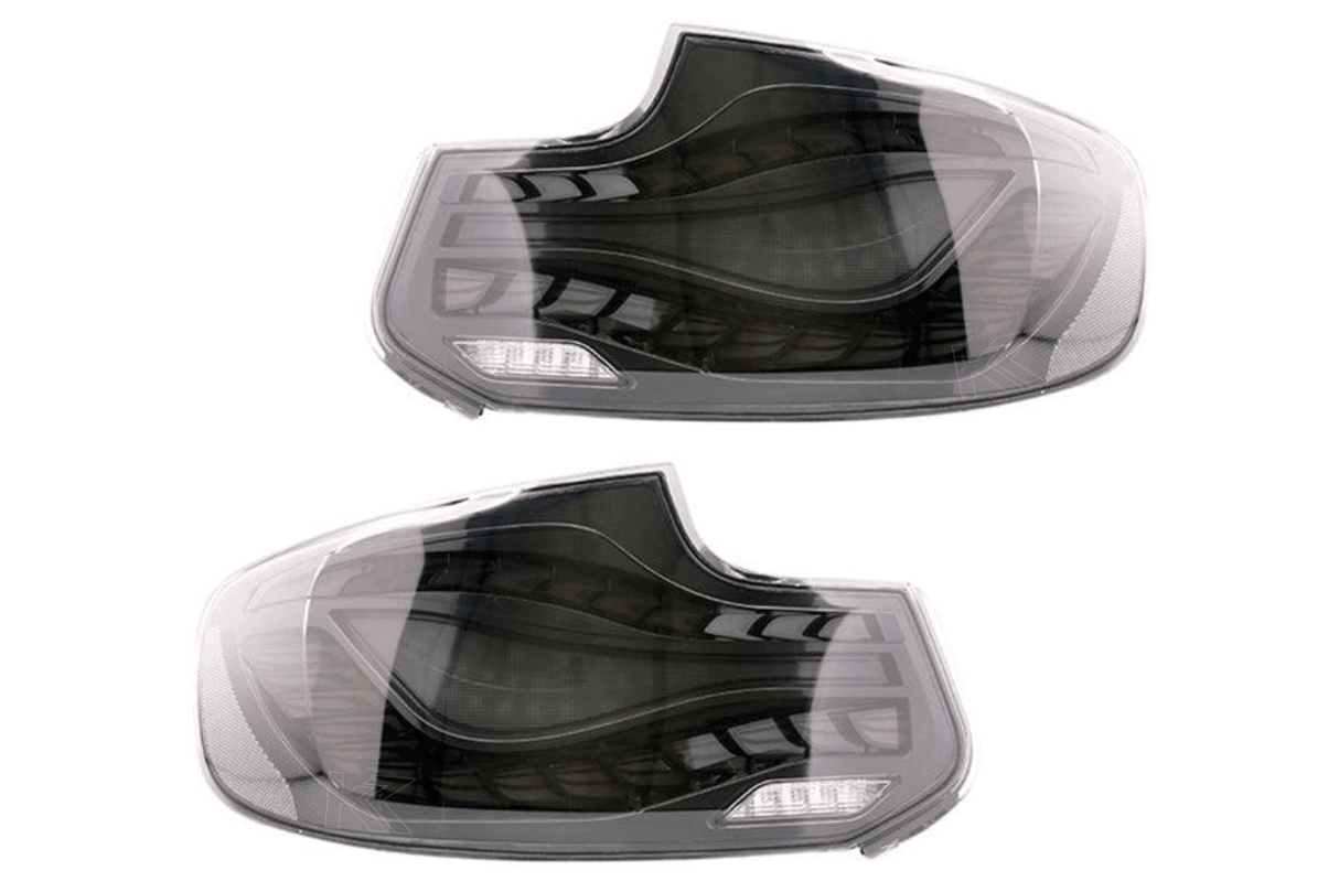 BMW 2-Series & M2 (F22 F23 F87) Red and Black Dragon Scale OLED Tail Lights - K2 Industries