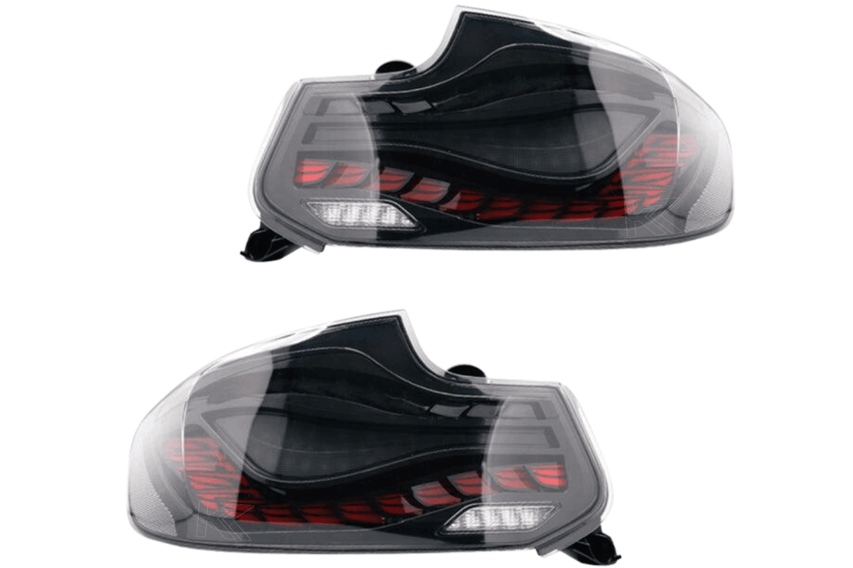 BMW 2-Series & M2 (F22 F23 F87) Red and Black Dragon Scale OLED Tail Lights - K2 Industries