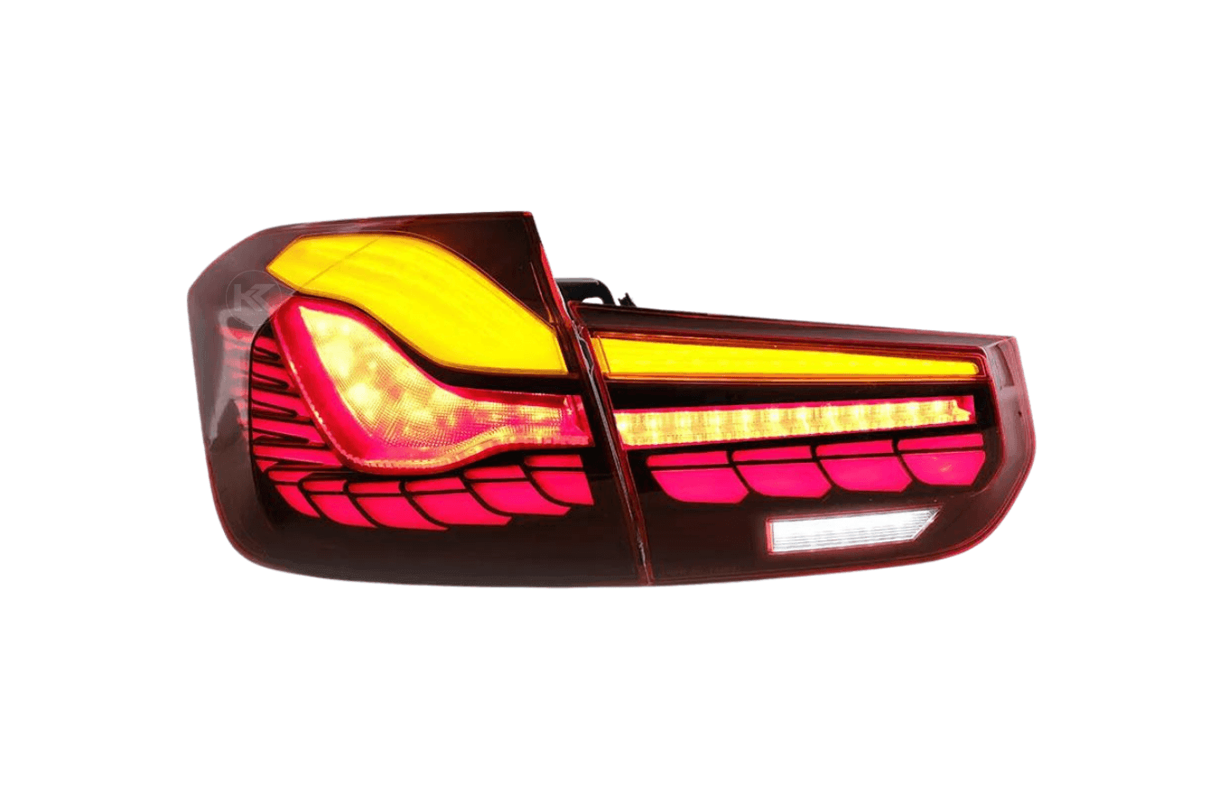 BMW 3-Series 6th Gen F30 F35 F80 GTS Style -Red or Smoked- OLED Dynamic Tail Lights (2012-2019) - K2 Industries