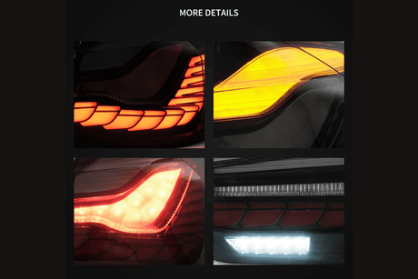 BMW 3-Series 6th Gen F30 F35 F80 GTS Style -Red or Smoked- OLED Dynamic Tail Lights (2012-2019) - K2 Industries