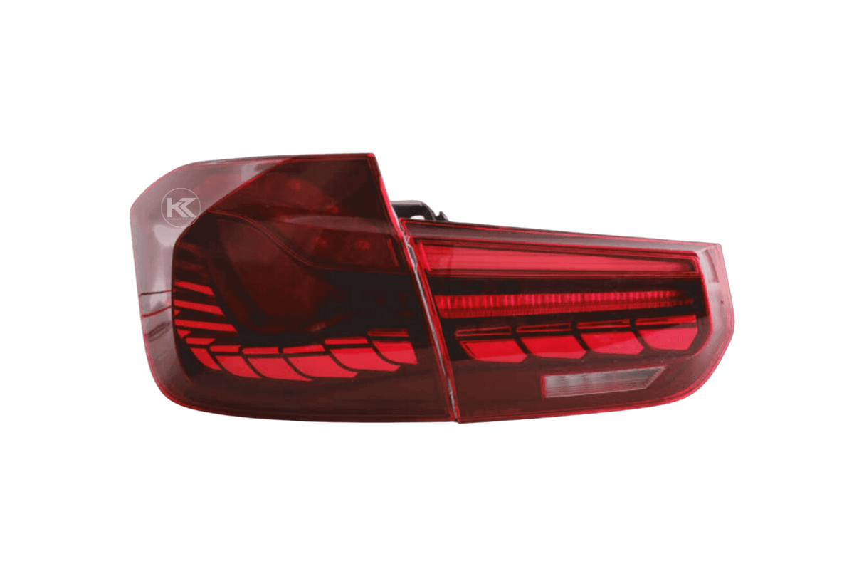 BMW 3-Series 6th Gen F30 F35 F80 GTS Style -Red or Smoked- OLED Dynamic Tail Lights (2012-2019) - K2 Industries