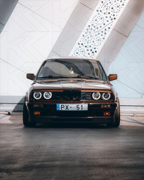 BMW 3-series E30 2/4 door. Black Angel Eyes Headlight Set (1987-1991) - K2 Industries
