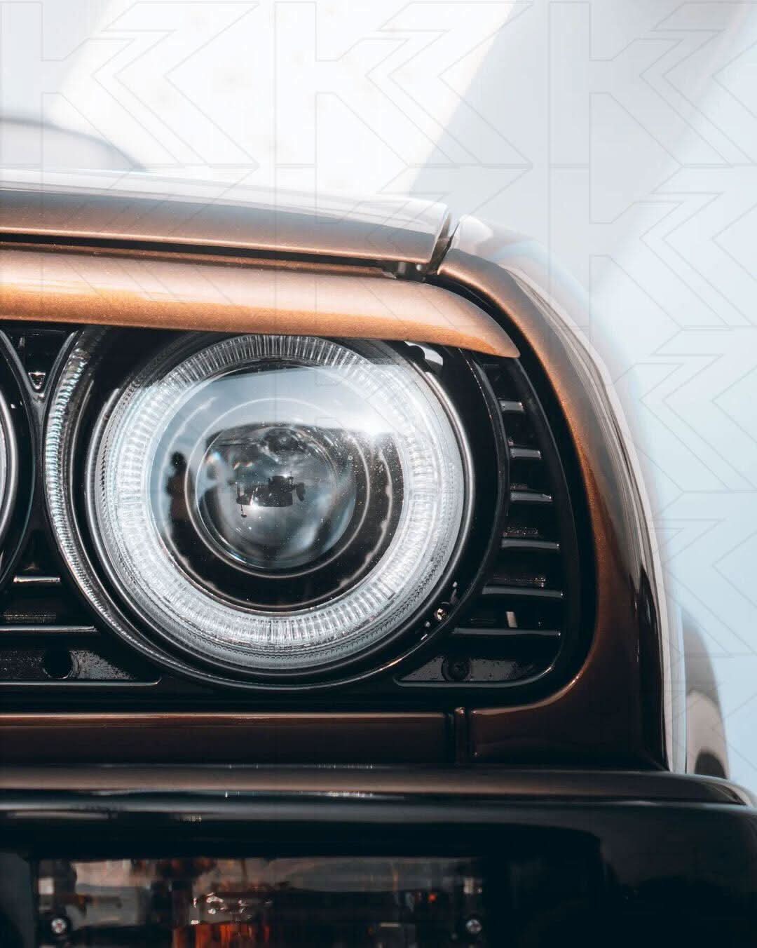 BMW 3-series E30 2/4 door. Black Angel Eyes Headlight Set (1987-1991) - K2 Industries