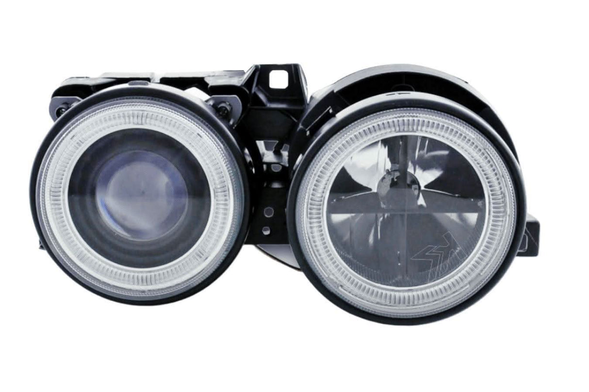 BMW 3-series E30 2/4 door. Black Angel Eyes Headlight Set (1987-1991) - K2 Industries