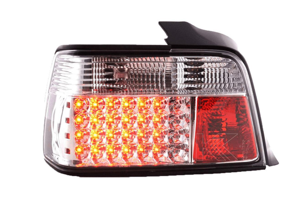 BMW 3-series E36 Sedan Chrome Clear LED Taillights Set (1991-1998) - K2 Industries
