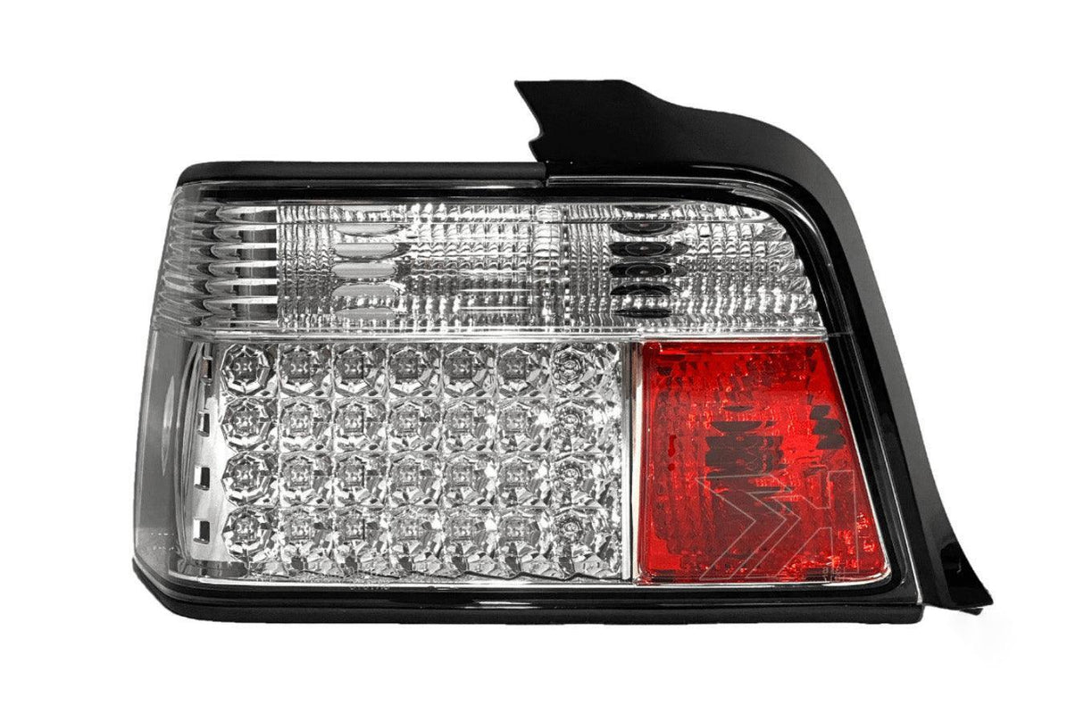 BMW 3-series E36 Sedan Chrome Clear LED Taillights Set (1991-1998) - K2 Industries