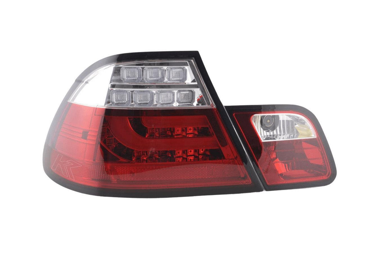 BMW 3-series E46 Coupe Red LED LightBar Taillights Set (1999-2002) - K2 Industries