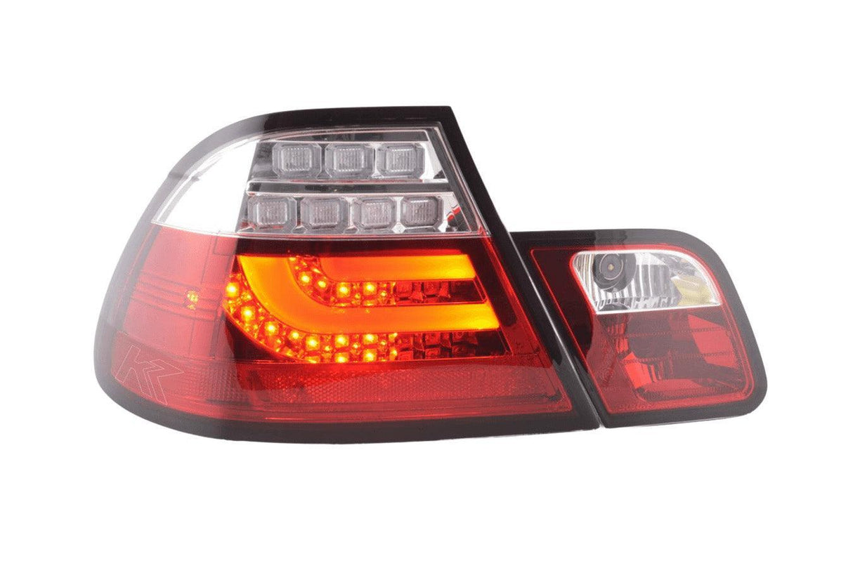 BMW 3-series E46 Coupe Red LED LightBar Taillights Set (1999-2002) - K2 Industries