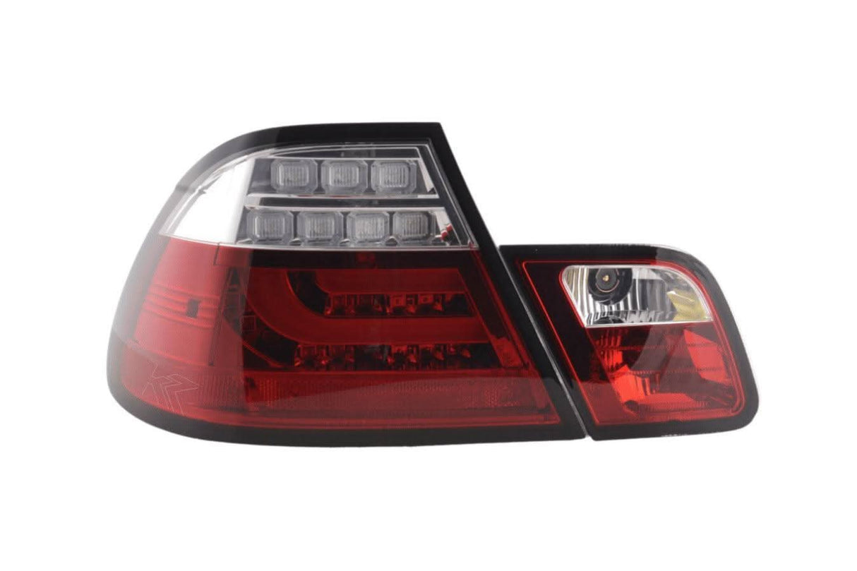 BMW 3-series E46 Coupe Red LED LightBar Taillights Set (2003-2007) - K2 Industries