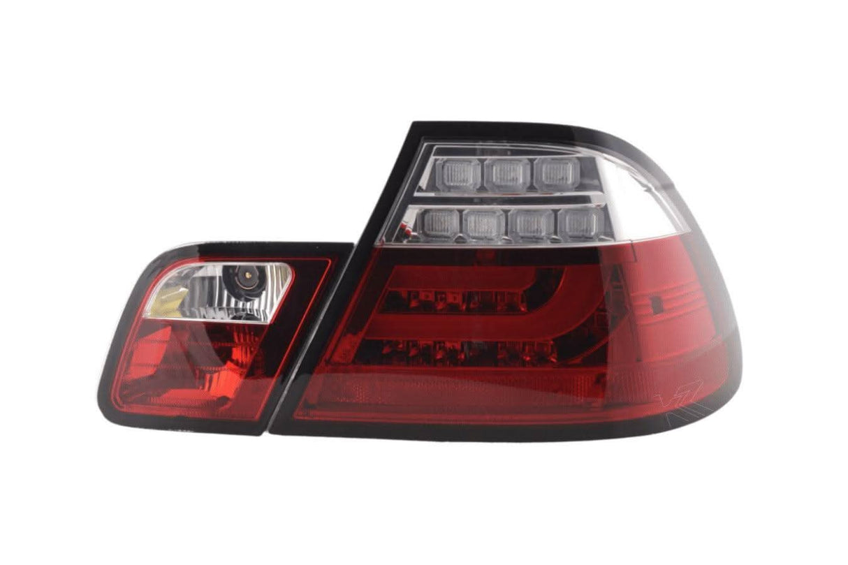 BMW 3-series E46 Coupe Red LED LightBar Taillights Set (2003-2007) - K2 Industries