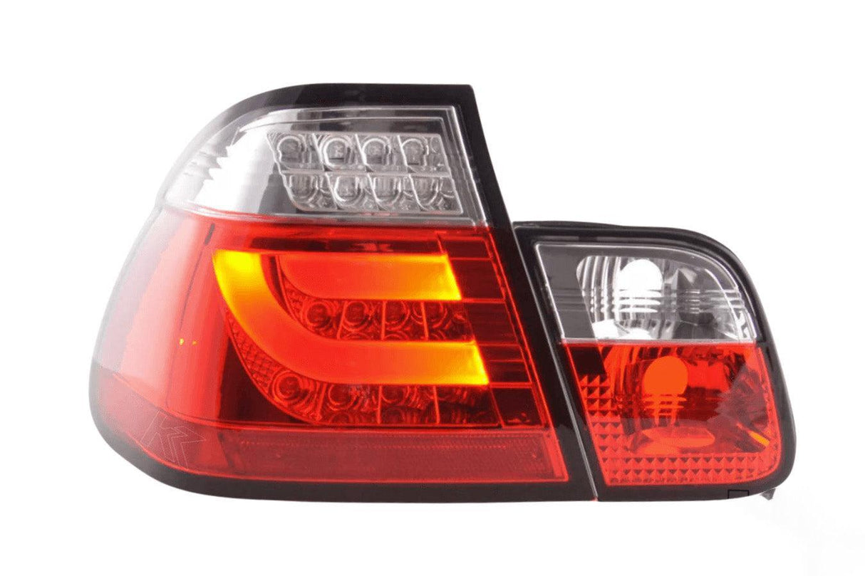 BMW 3 Series E46 Sedan Red LED LightBar Taillights Set- Facelift (2003 - 2006) - K2 Industries