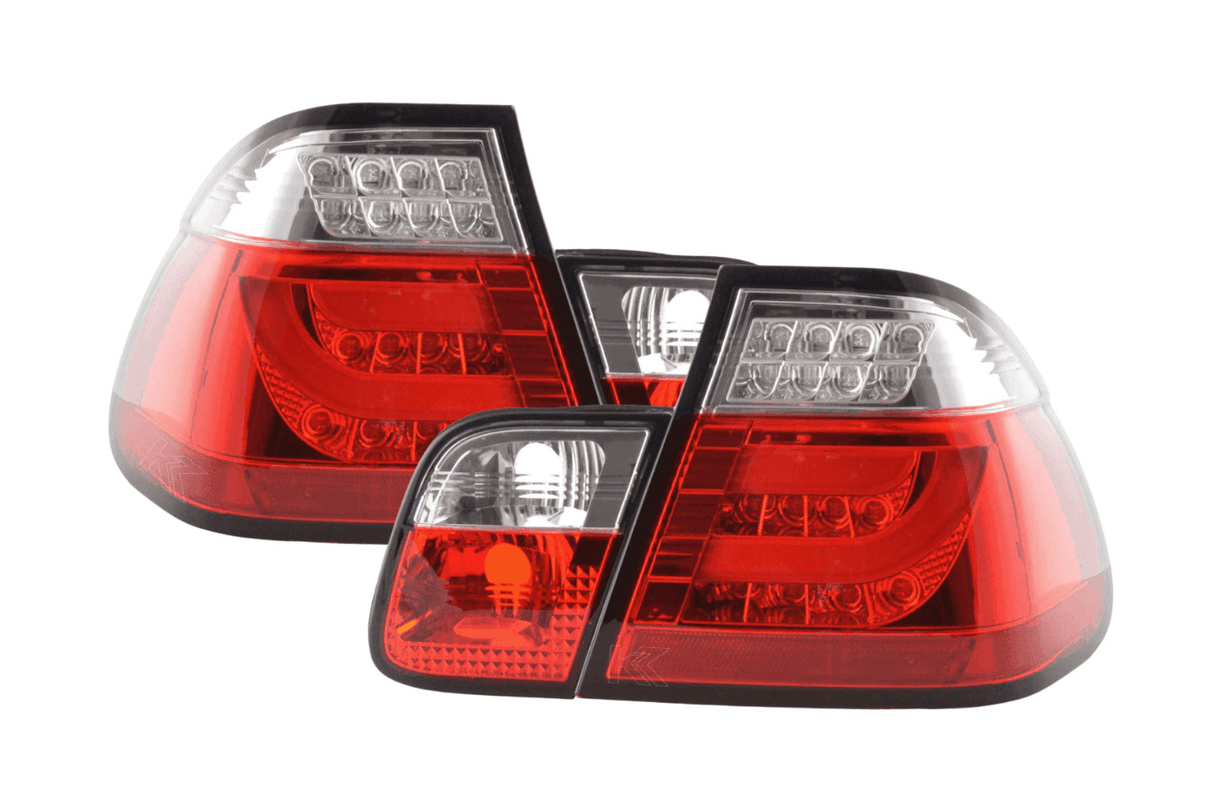 BMW 3 Series E46 Sedan Red LED LightBar Taillights Set- Facelift (2003 - 2006) - K2 Industries