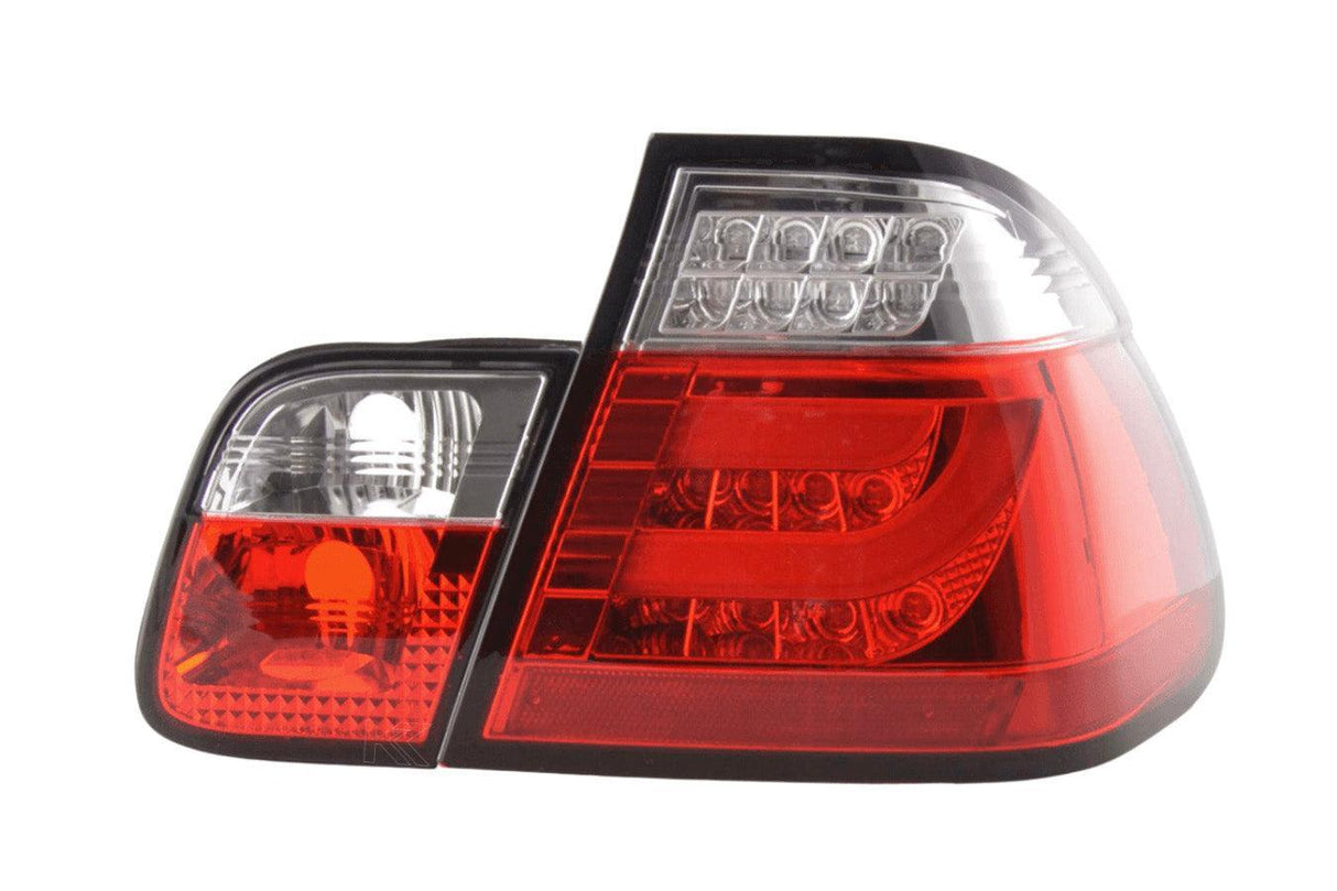 BMW 3 Series E46 Sedan Red LED LightBar Taillights Set- Facelift (2003 - 2006) - K2 Industries