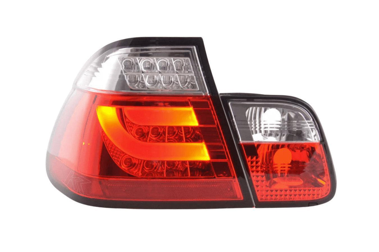 BMW 3-series E46 Sedan Red LED LightBar Taillights Set- Pre-Facelift (1998-2001) - K2 Industries