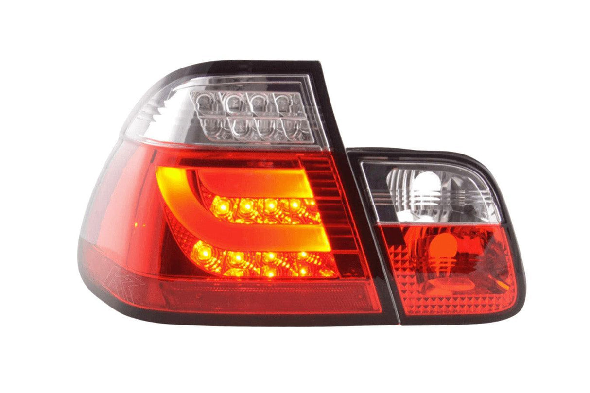 BMW 3-series E46 Sedan Red LED LightBar Taillights Set- Pre-Facelift (1998-2001) - K2 Industries