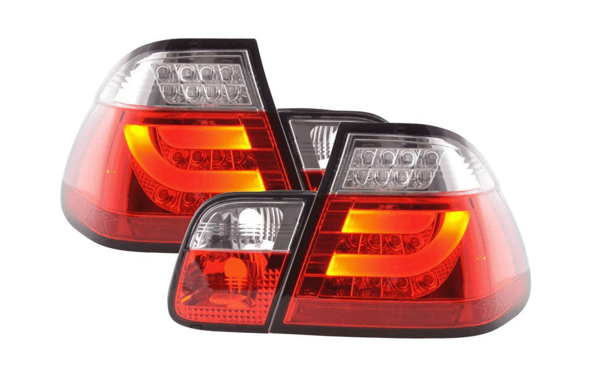 BMW 3-series E46 Sedan Red LED LightBar Taillights Set- Pre-Facelift (1998-2001) - K2 Industries