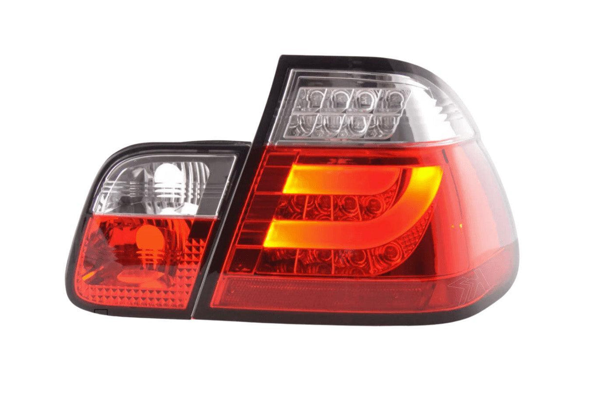 BMW 3-series E46 Sedan Red LED LightBar Taillights Set- Pre-Facelift (1998-2001) - K2 Industries