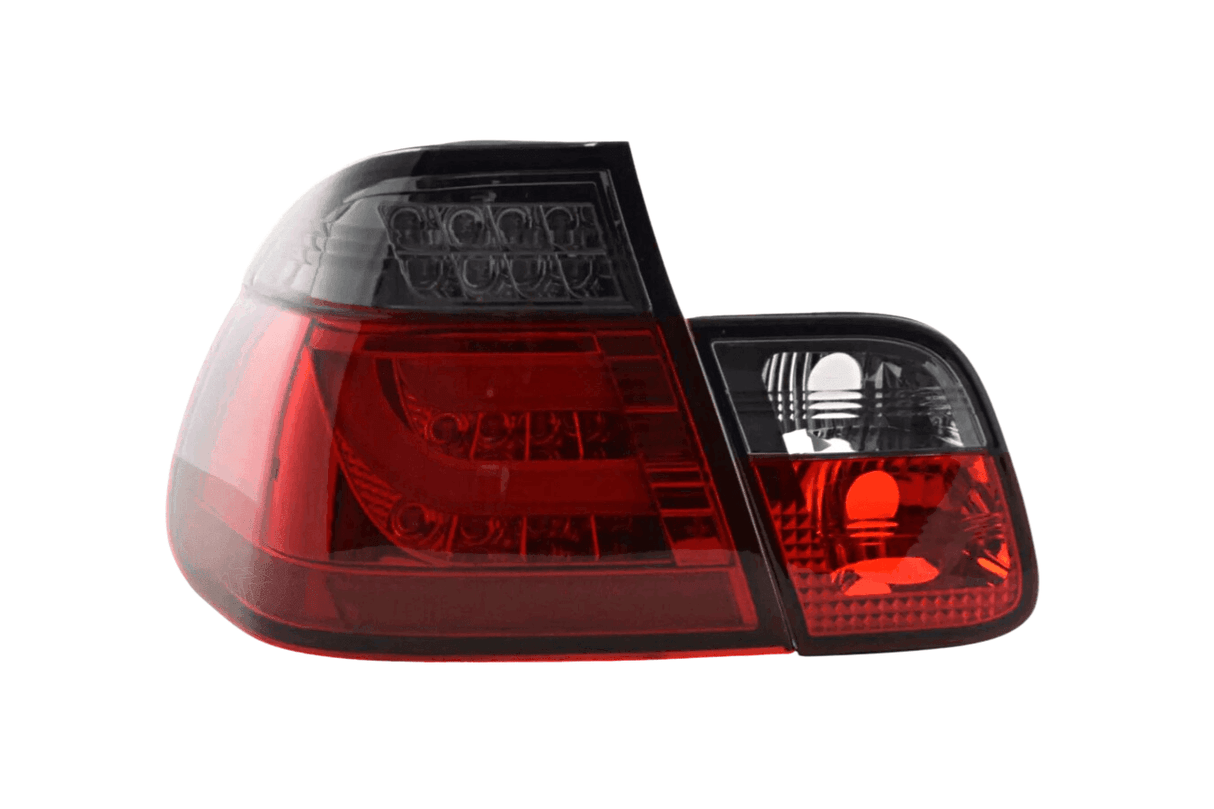 BMW 3-series E46 Sedan Red Smoke LED LightBar Taillights Set (2002-2005) - K2 Industries