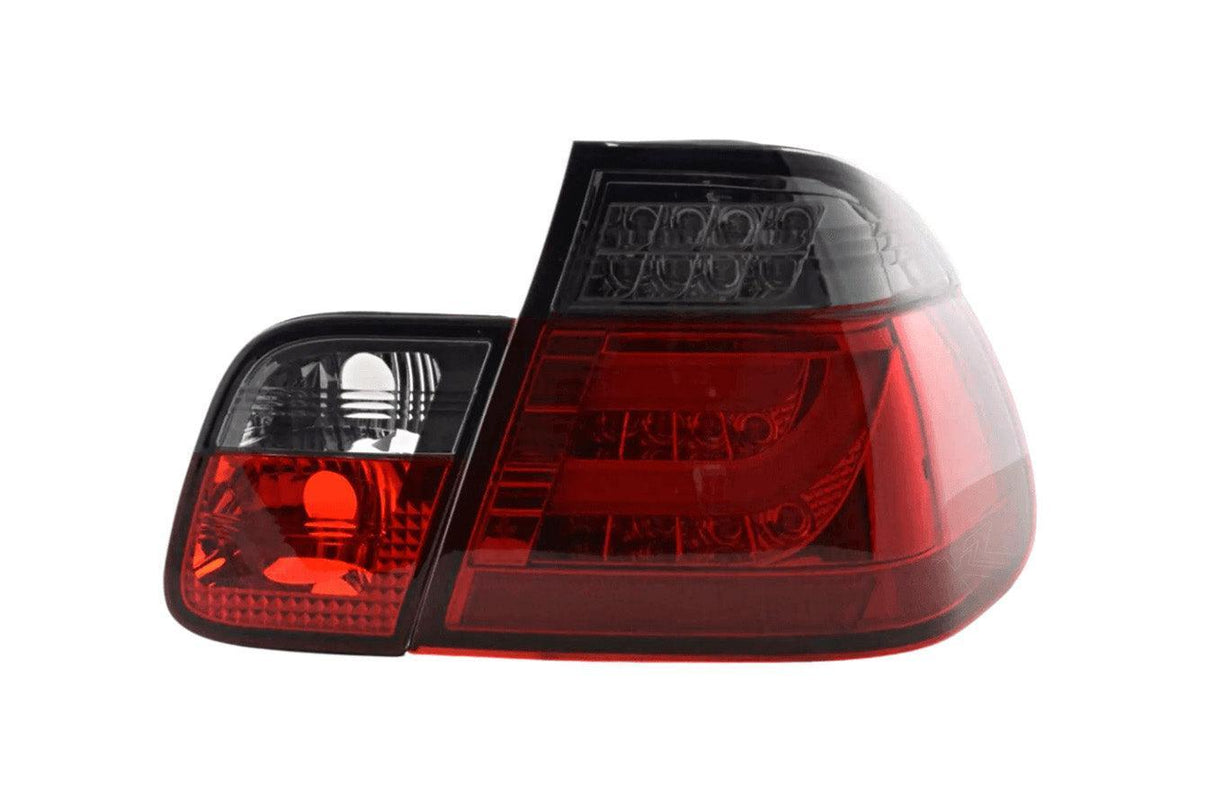 BMW 3-series E46 Sedan Red Smoke LED LightBar Taillights Set (2002-2005) - K2 Industries