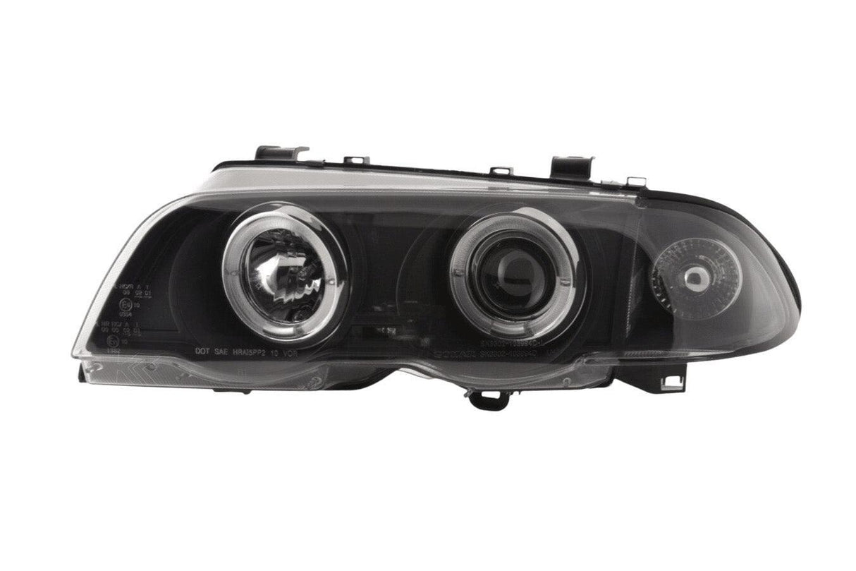 BMW 3-series E46 Sedan/Touring Black Angel Eyes Headlight Set (1998-2001) - K2 Industries