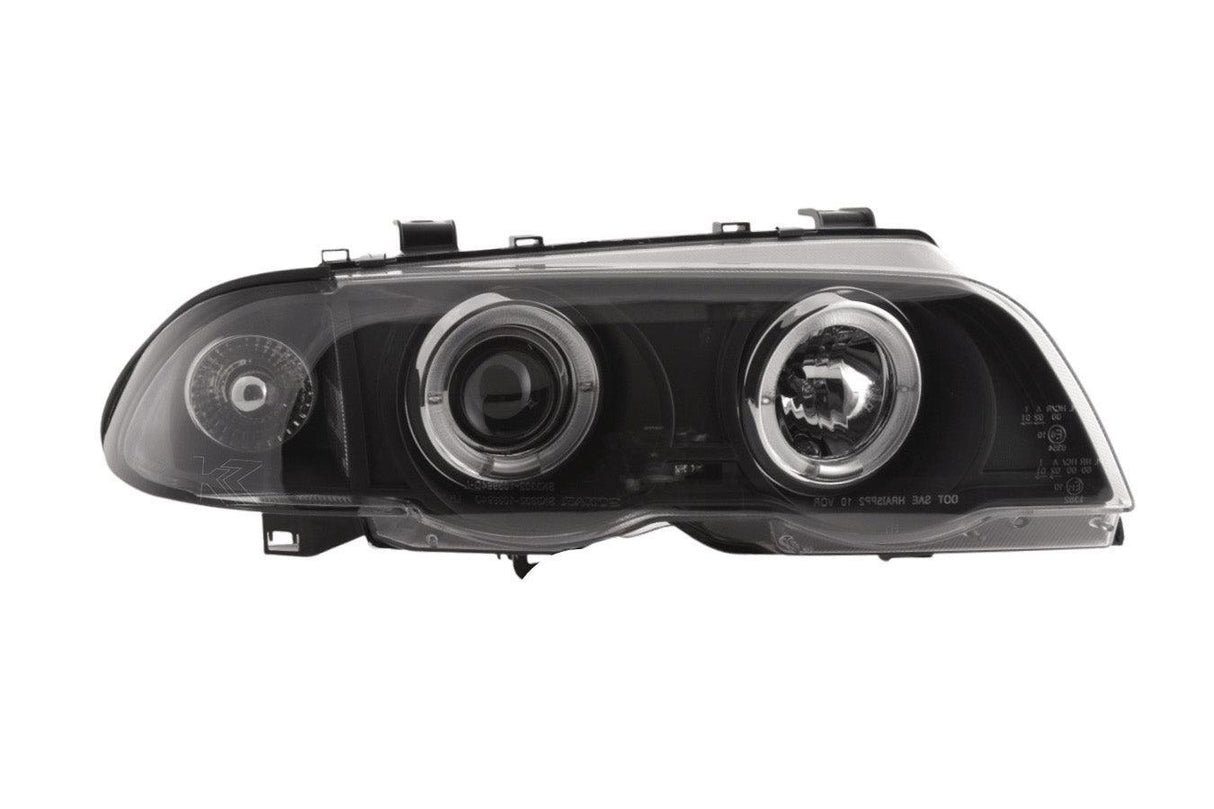 BMW 3-series E46 Sedan/Touring Black Angel Eyes Headlight Set (1998-2001) - K2 Industries