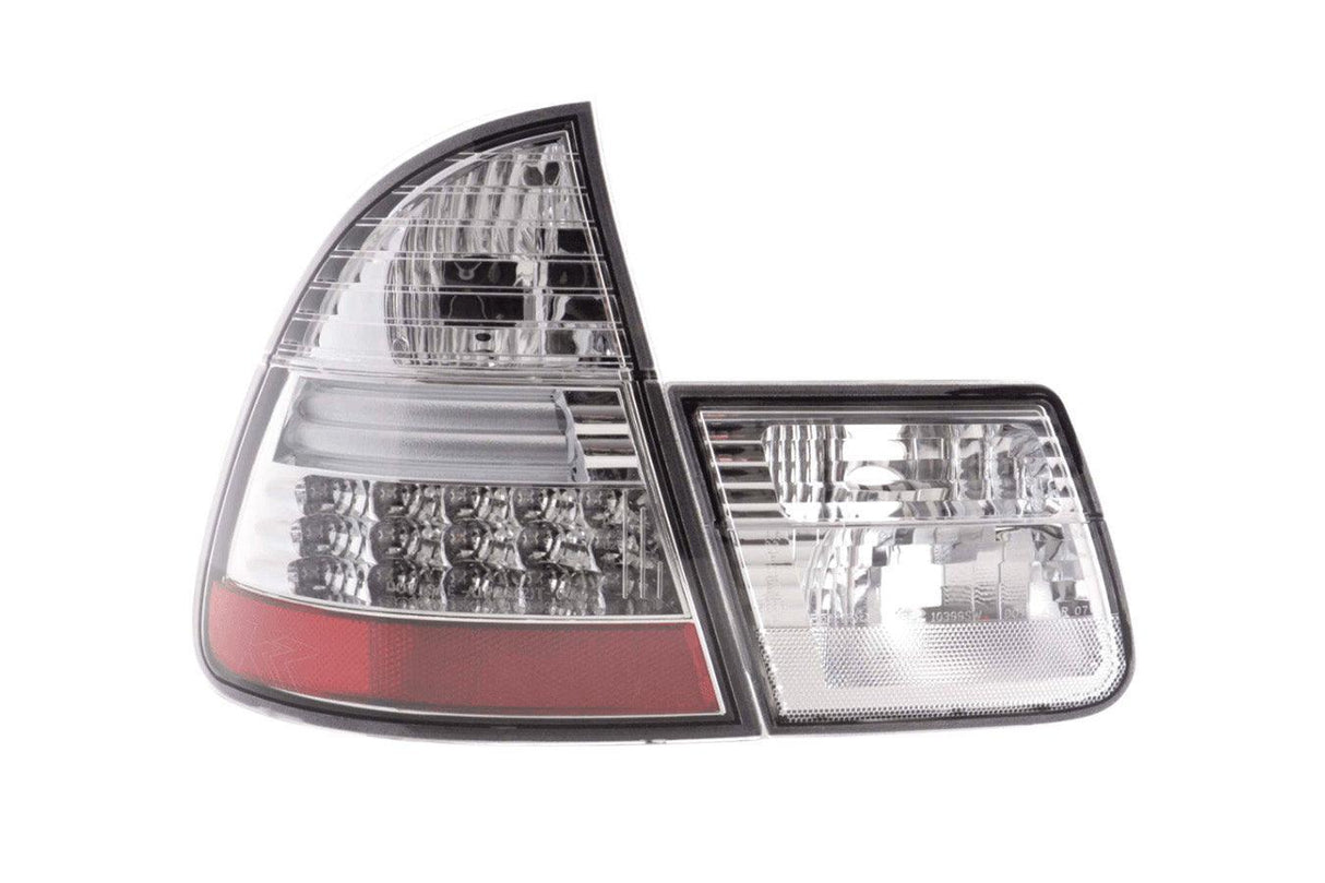 BMW 3-series E46 Wagon/Touring Chrome Clear LED Taillights (1998-2005) - K2 Industries