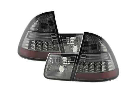 BMW 3-series E46 Wagon/Touring Smoked LED Taillights Set (1999-2005) - K2 Industries