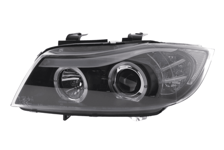 BMW 3-series E90 E91 Black Angel Eyes LED Headlight Set (2005-2012) - K2 Industries