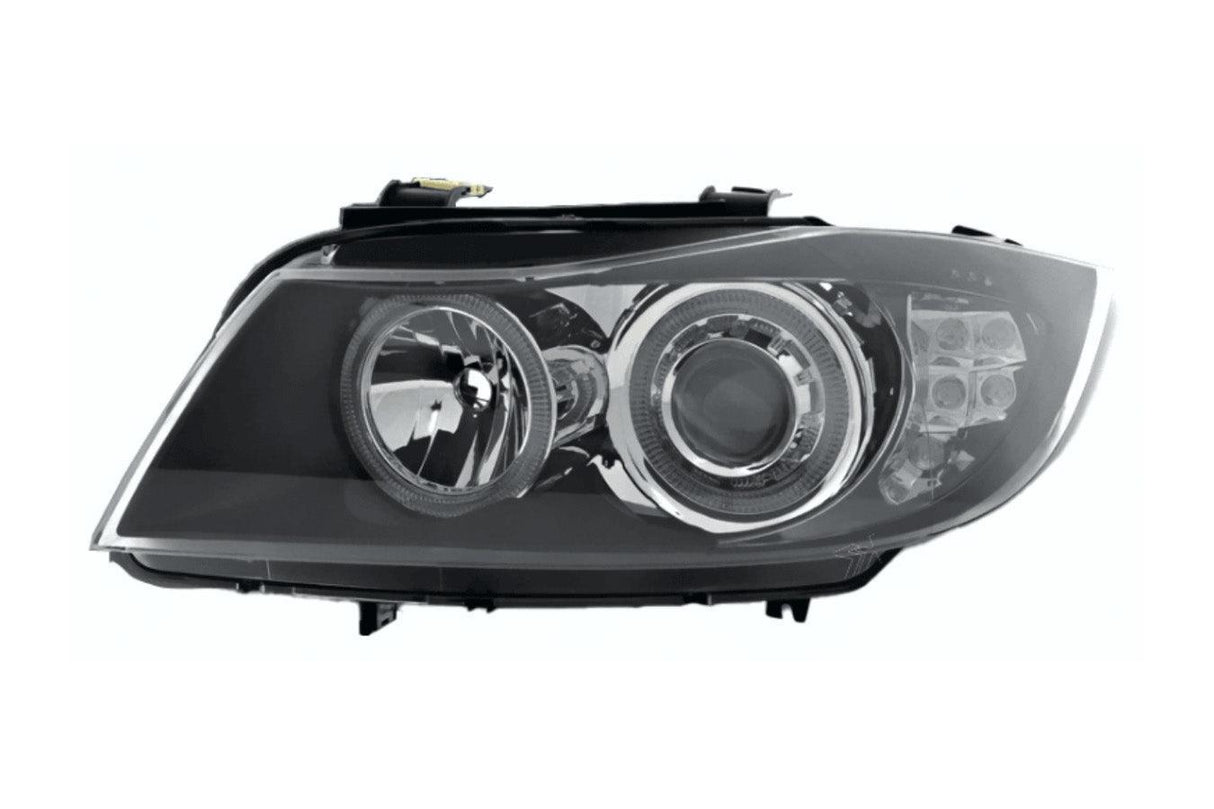 BMW 3-Series (E90 Sedan / E91 Touring) Black Angel Eyes Headlights (2005-2008) - K2 Industries