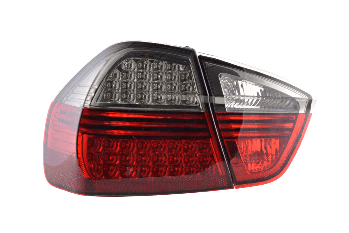 BMW 3-series E90 Sedan Red/Smoke Euro LED Taillights Set (2005-2008) - K2 Industries