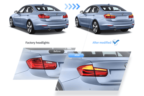 BMW 3-Series F30 F35 F80 6th Gen - LCI Style - LED Tail Lights Upgrade (2012-2019) - K2 Industries