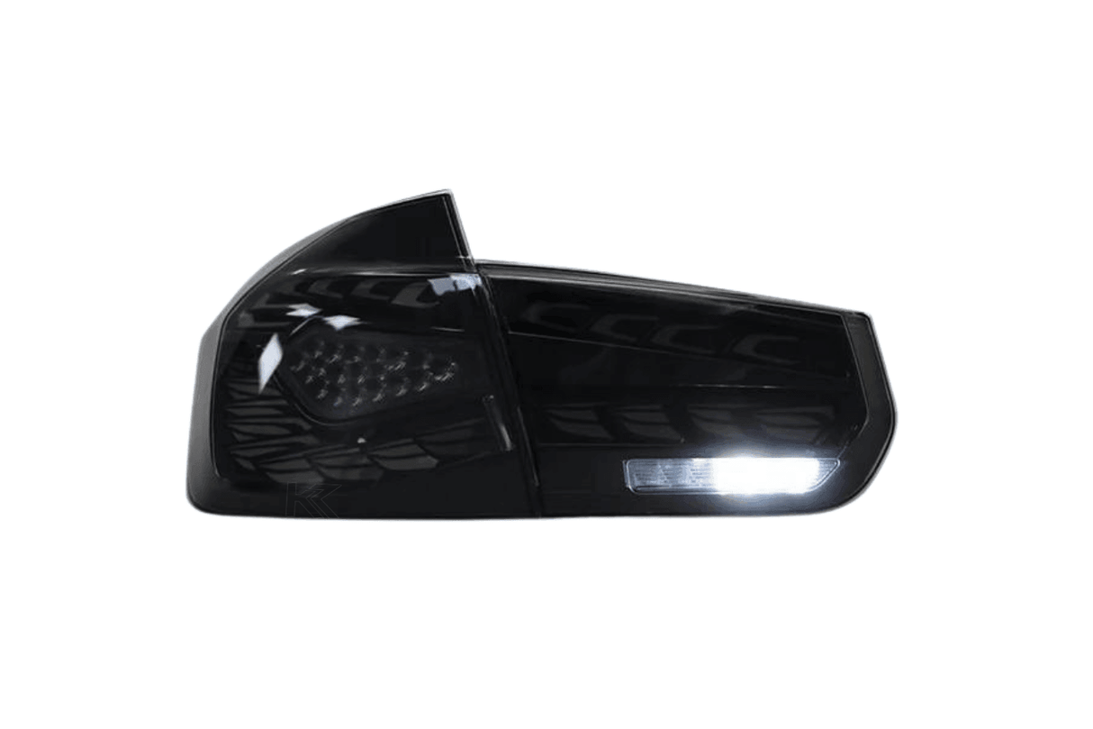 BMW 3 Series F30 F35 F80 Black Dragon Scale LED Tail Lights (2012-2019) - K2 Industries