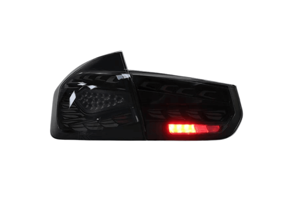 BMW 3 Series F30 F35 F80 Black Dragon Scale LED Tail Lights (2012-2019) - K2 Industries