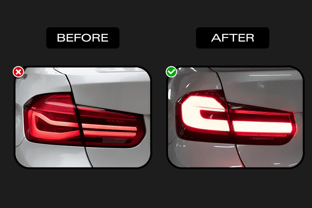 BMW 3 Series F30 F35 F80 "Modern Black Line" LED Tail Light Upgrade (2012-2019) - K2 Industries