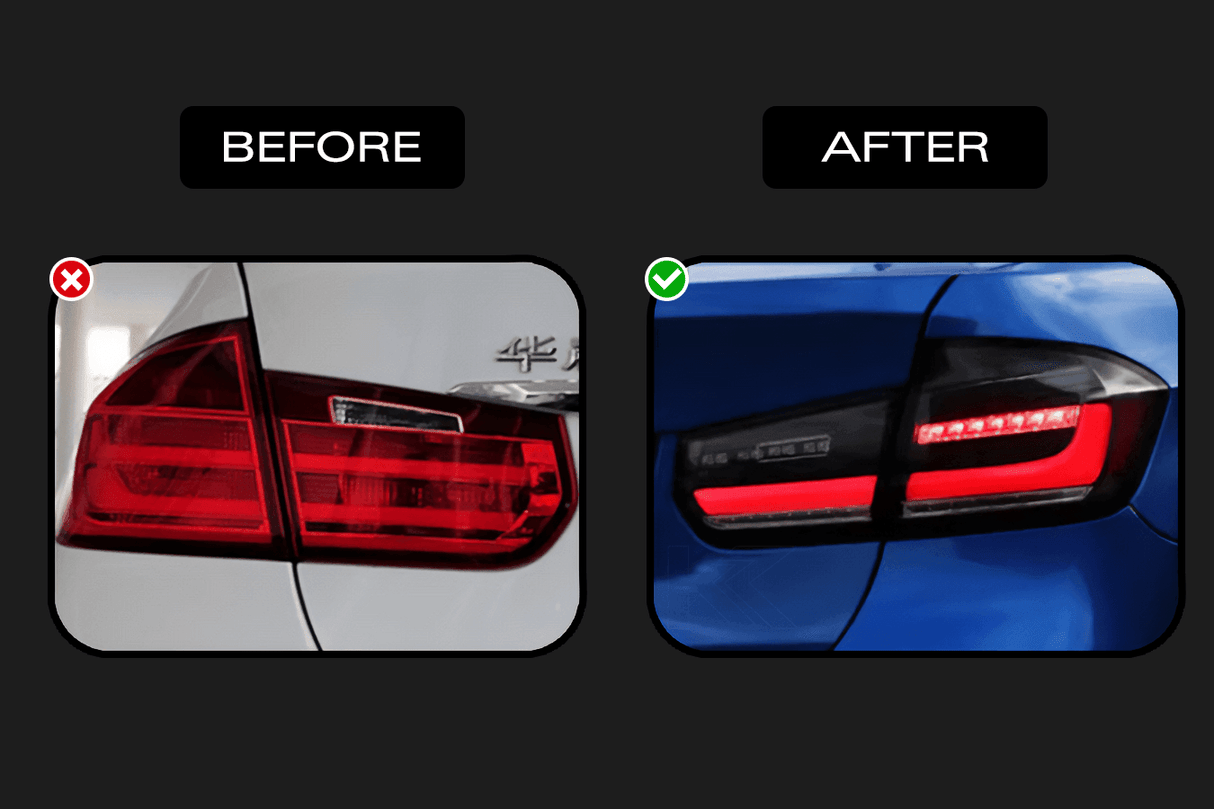 BMW 3 Series F30 F35 F80 "Modernized" LED Tail Lights (2012-2019) - K2 Industries