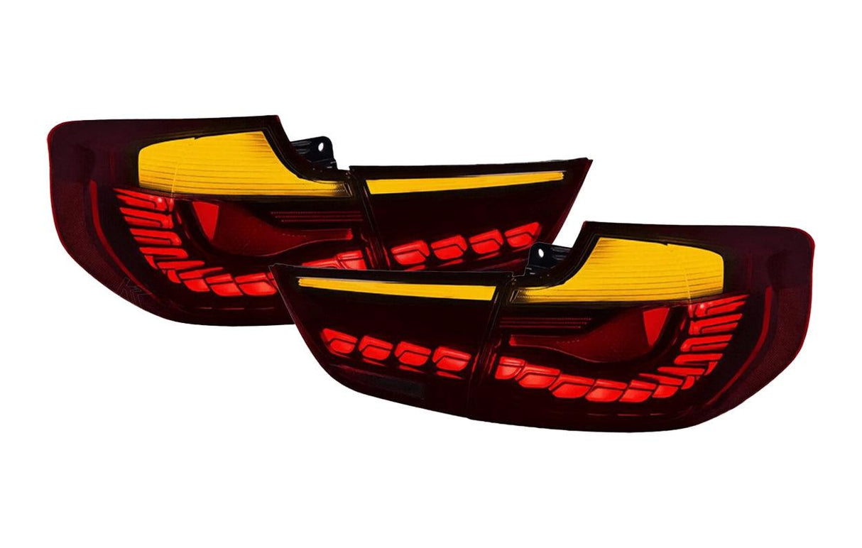 BMW 3-Series F34 Gran Turismo (GT) Red /or/ Smoke GTS OLED Style Tail Lights 2012-2016 - K2 Industries