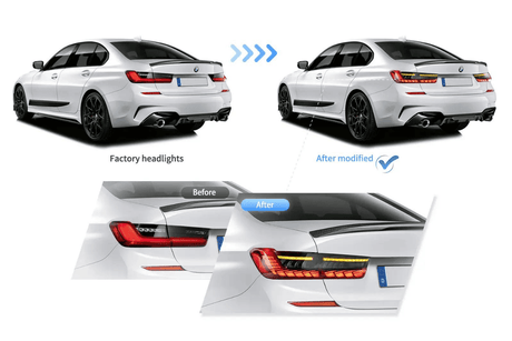 BMW 3-Series G20/G28/G80 Dragon Scale Style Tail Lights (2019 - 2024) - K2 Industries