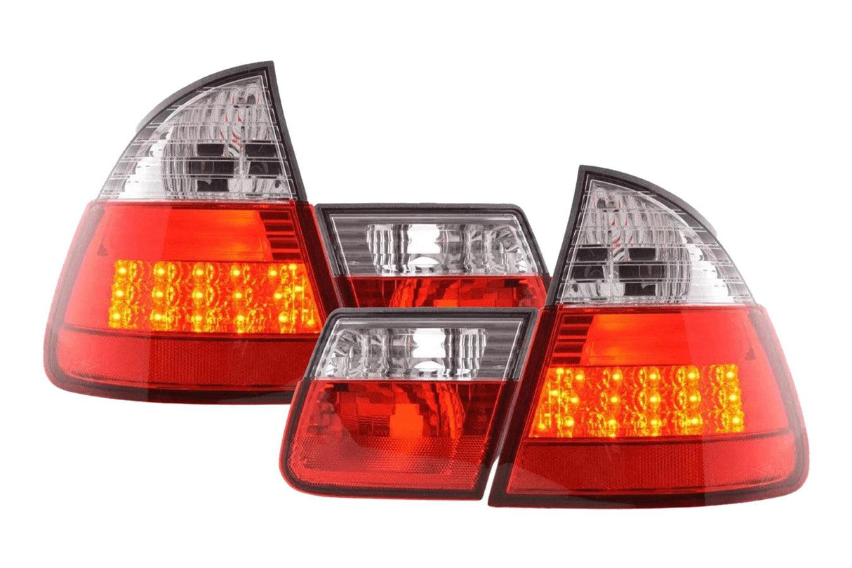 BMW 3 Series Wagon/Touring Red LED Taillights Set E46 (1998-2005) - K2 Industries