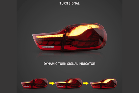 BMW 4-Series M4 F82 F83 F32 F36/F33 OLED Dynamic -GTS Style- Tail Lights (2014-2020) - K2 Industries