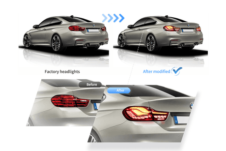 BMW 4-Series M4 F82 F83 F32 F36/F33 OLED Dynamic -GTS Style- Tail Lights (2014-2020) - K2 Industries